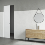 Sliding door system Velio AB with handle