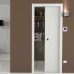 Sliding door system Velio with door handle suited to 10 cm walls