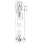 Sliding door system Hawa JUNIOR 120 B set with surface mounted ceiling track - Image 2
